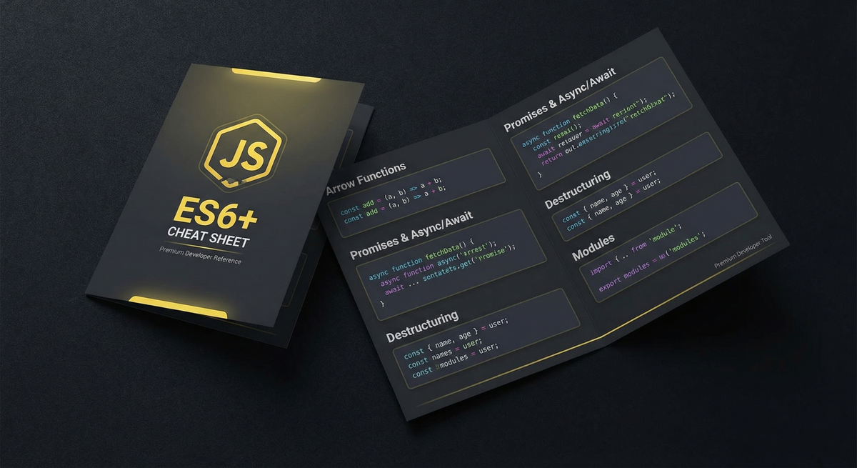 Preview of JavaScript ES6+ Cheat Sheet