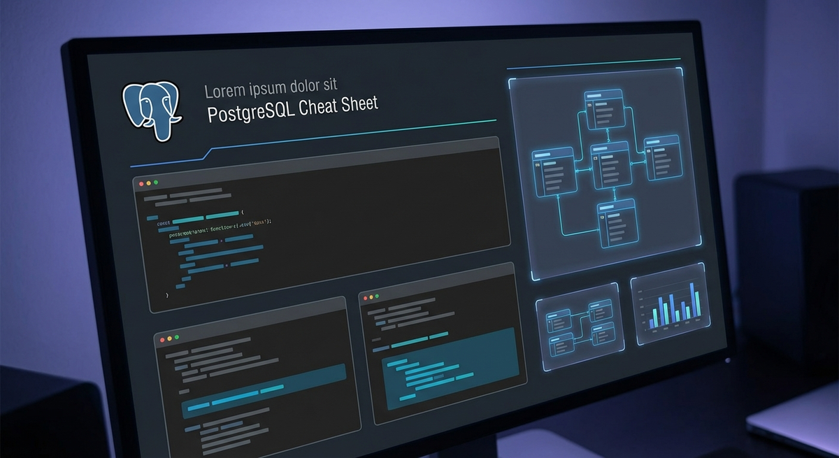 Preview of PostgreSQL Cheat Sheet