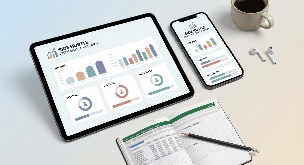 Preview of Side Hustle Profitability Calculator