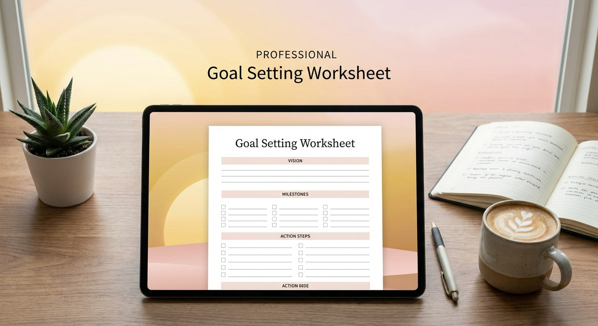 Preview of Goal Setting Worksheet