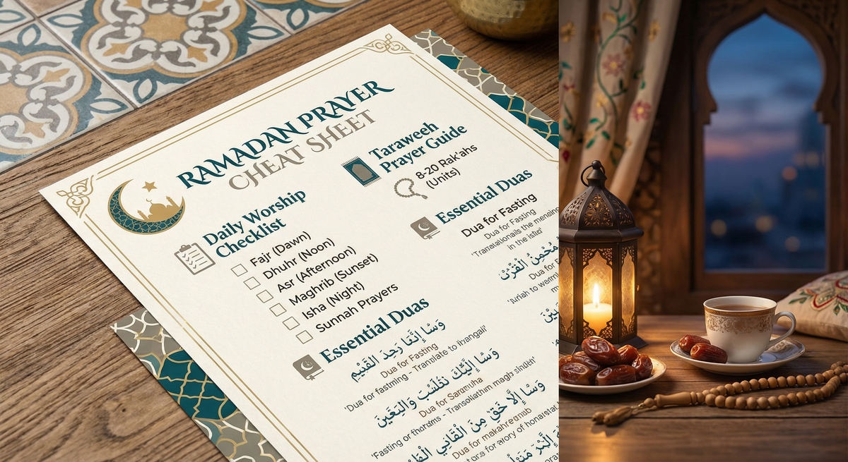 Preview of Ramadan Prayer Cheat Sheet