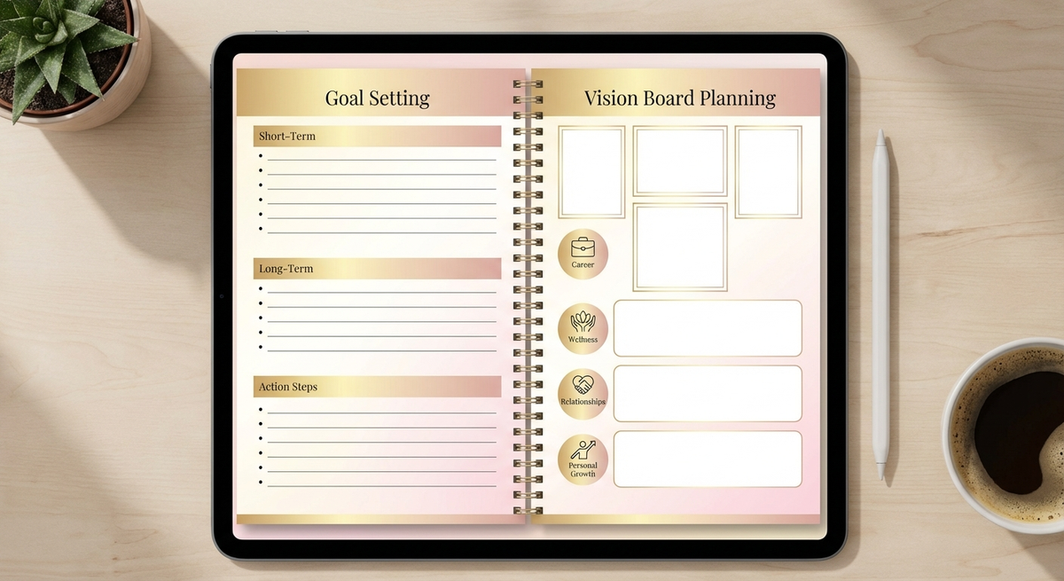 Preview of Vision Board Worksheet