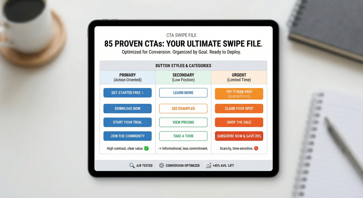 Preview of CTA Swipe File — Call-to-Action Collection