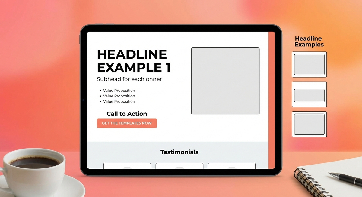 Preview of Landing Page Copy Swipe File